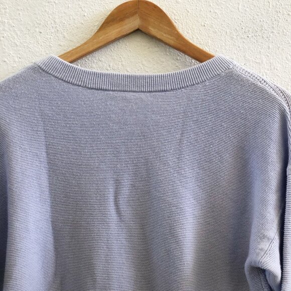LULULEMON Nurture & Nature Serene Blue Boxy Pullover Sweater No Size Tag Check M - Picture 4 of 9